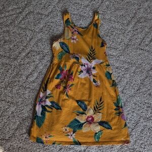 Old Navy Yellow Floral Kids Dress